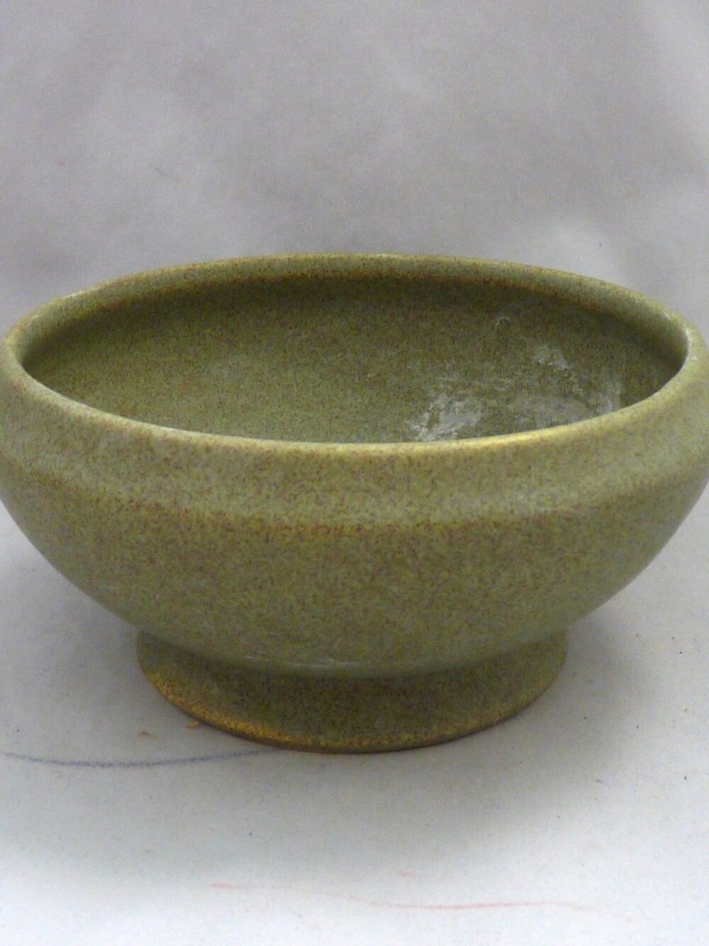 Vintage sage green Haeger pottery planter pot vase mid century
